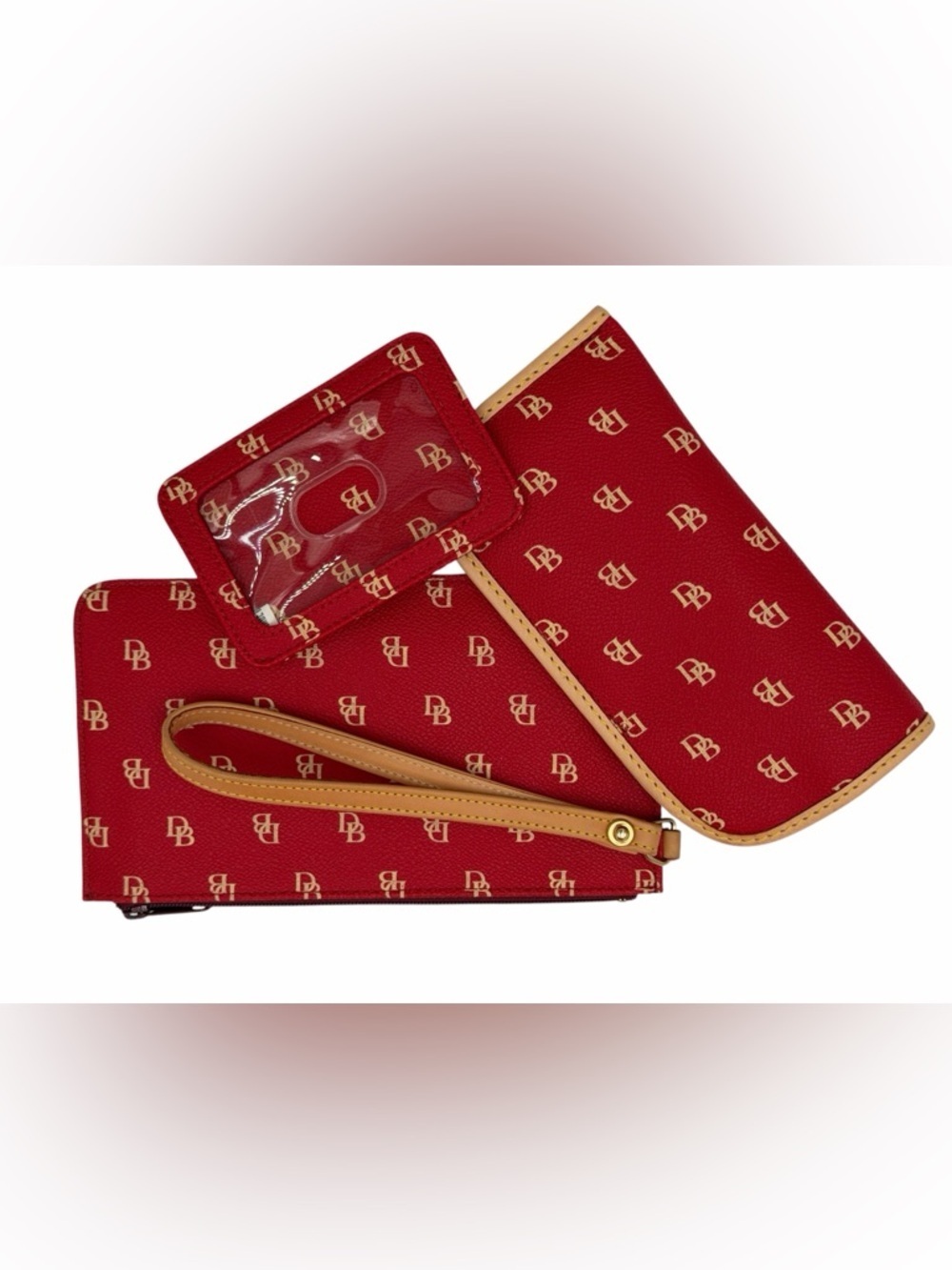 Stunning Dooney & Bourke Gretta Signature 5-Piece Set - Burning Red - NWOT - Picture 9 of 16